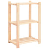 3-kerroksiset varastohyllyt 3 kpl 60x38x90 cm täysi mänty 150kg