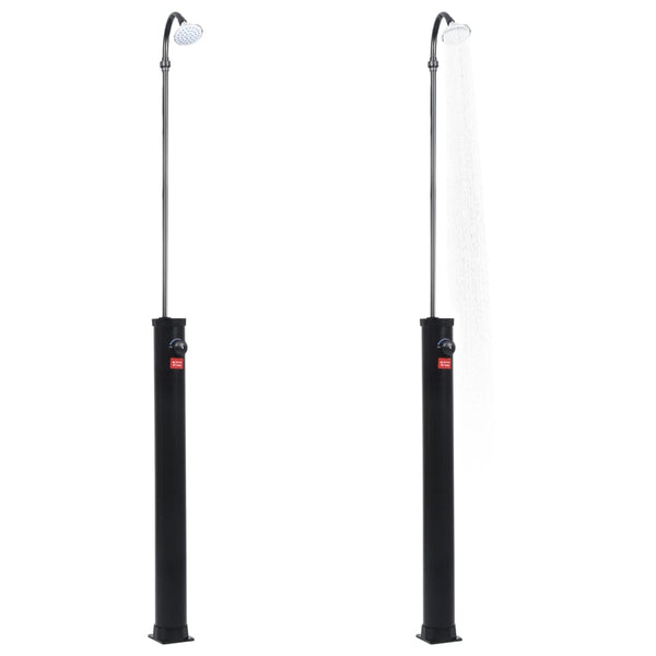 Musta puutarhan aurinkovoimasuihku Lizica 215cm (8 l)