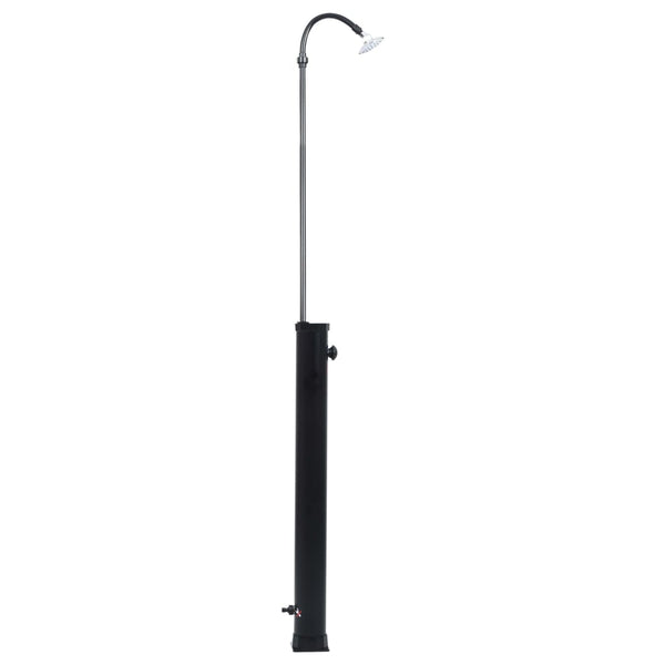 Musta puutarhan aurinkovoimasuihku Lizica 215cm (8 l)