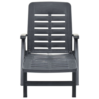 Antrasiitti kokoontaittuva aurinkotuoli Guzman (muovi)