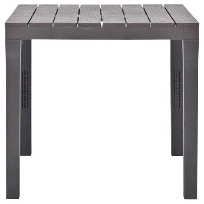 Puutarhapöytä mokka 78x78x72 cm muovi
