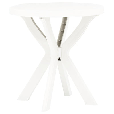 Bistropöytä valkoinen Ø70 cm muovi