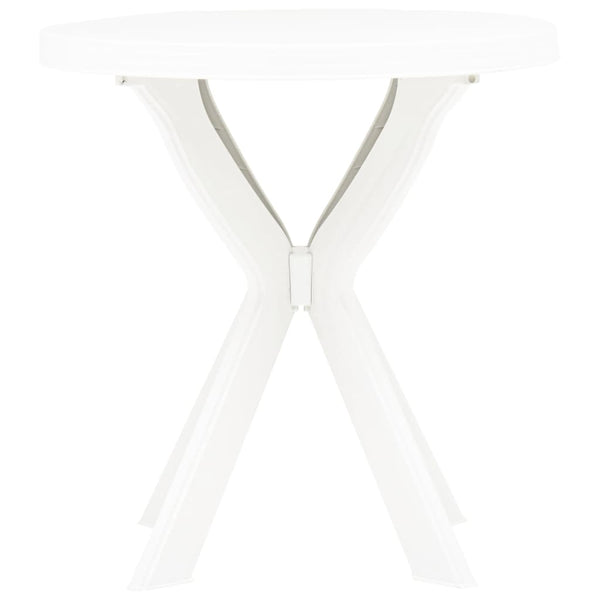 Valkoinen bistropöytä Filippo Ø70cm (muovi)