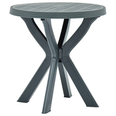 Bistropöytä vihreä Ø70 cm muovi