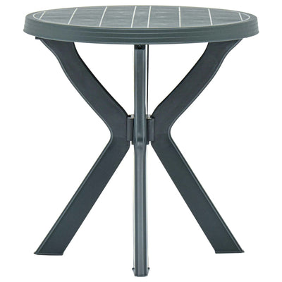 Bistropöytä vihreä Ø70 cm muovi