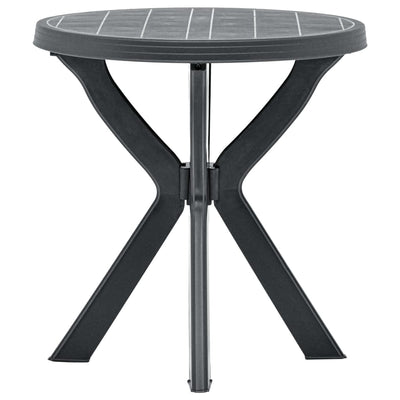 Bistropöytä antrasiitti Ø70 cm muovi