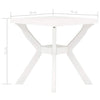 Bistropöytä valkoinen 70x70x72 cm muovi