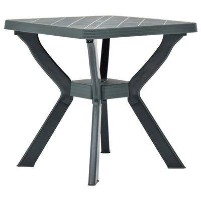 Bistropöytä vihreä 70x70x72 cm muovi