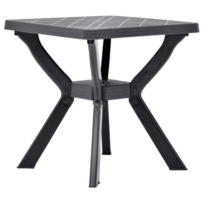 Bistropöytä antrasiitti 70x70x72 cm muovi