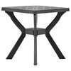 Bistropöytä antrasiitti 70x70x72 cm muovi