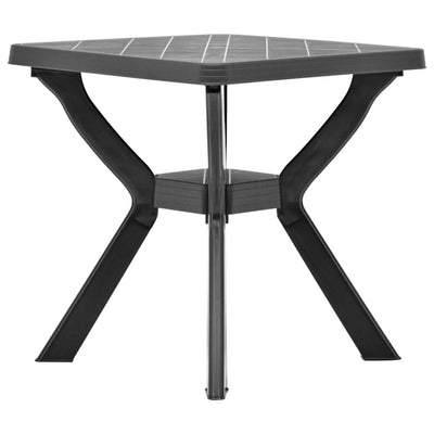 Bistropöytä antrasiitti 70x70x72 cm muovi