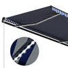 Markiisi tuulisensorilla ja LED 300x250cm sininen ja valkoinen