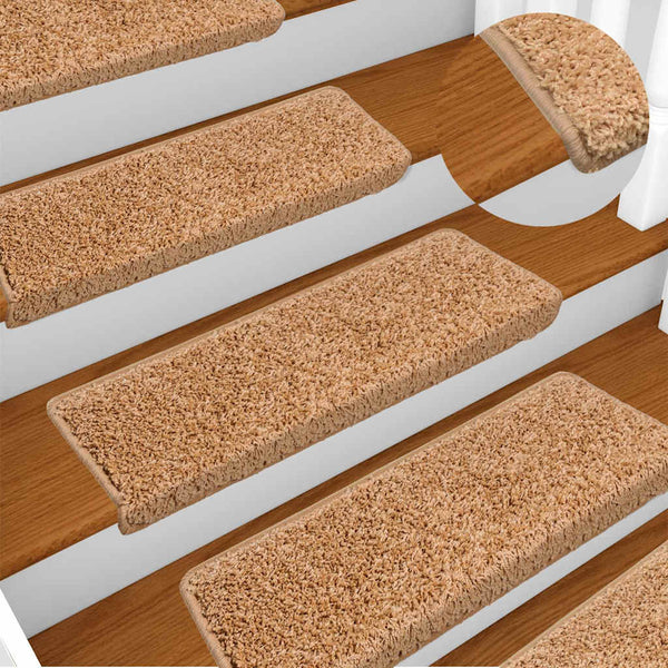 Porrasmatot 15 kpl 65x21x4 cm Beige Suorakulmainen Reuna