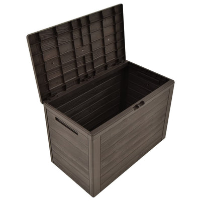 Puutarhan varastoarkku ruskea 78x44x55 cm