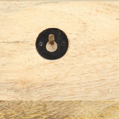 Seinälle kiinnitettävä naulakko Cozoreanu 60x15x20cm (karkea mangopuu)