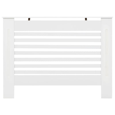 Lämpöpatterin suojat 2 kpl valkoinen 112x19x81,5 cm MDF