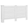 Lämpöpatterin suojat 2 kpl valkoinen 152x19x81,5 cm MDF