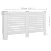 Lämpöpatterin suojat 2 kpl valkoinen 152x19x81,5 cm MDF