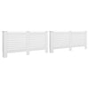 Lämpöpatterin suojat 2 kpl valkoinen 172x19x81,5 cm MDF