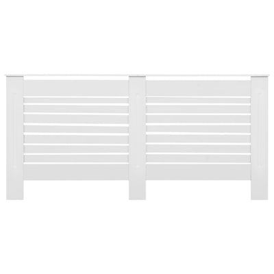 Lämpöpatterin suojat 2 kpl valkoinen 172x19x81,5 cm MDF