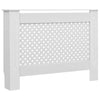 Lämpöpatterin suojat 2 kpl valkoinen 112x19x81,5 cm MDF