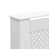 Lämpöpatterin suojat 2 kpl valkoinen 112x19x81,5 cm MDF