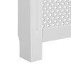 Lämpöpatterin suojat 2 kpl valkoinen 112x19x81,5 cm MDF