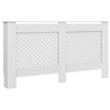 Lämpöpatterin suojat 2 kpl valkoinen 152x19x81,5 cm MDF