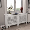 Lämpöpatterin suojat 2 kpl valkoinen 172x19x81,5 cm MDF