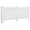 Lämpöpatterin suojat 2 kpl valkoinen 172x19x81,5 cm MDF