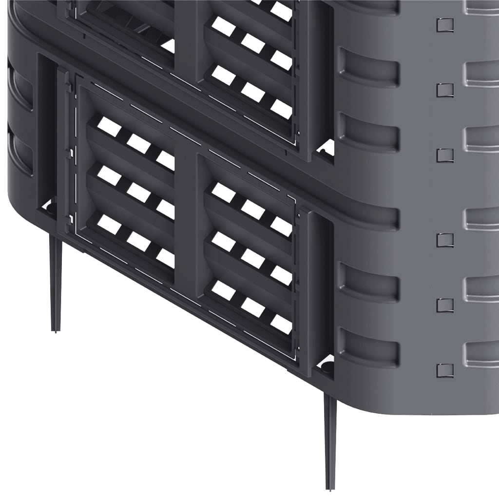Musta puutarhan kompostiastia Arpa 93,3x93,3x146cm (1000 l)