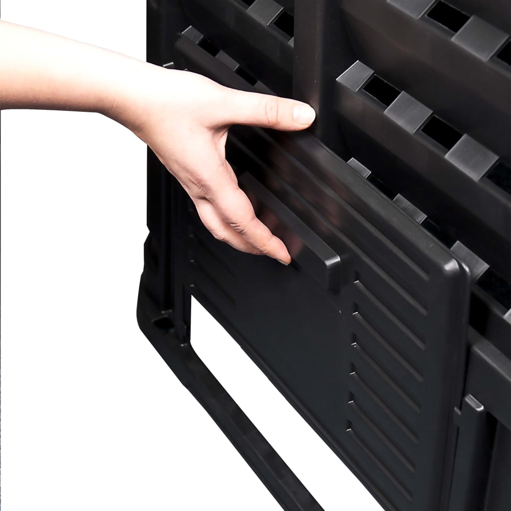 Musta puutarhan kompostiastia Arpa 93,3x93,3x146cm (1000 l)