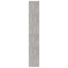 Kirjahylly betoninharmaa 40x30x189 cm tekninen puu