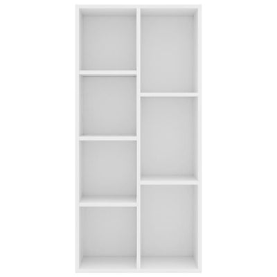 Kirjahylly valkoinen 50x25x106 cm tekninen puu