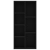 Kirjahylly musta 50x25x106 cm tekninen puu