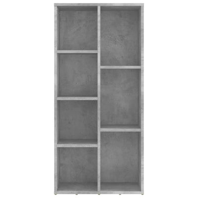Kirjahylly betoninharmaa 50x25x106 cm tekninen puu
