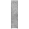 Betoninharmaa kirjahylly Hartwig 50x25x106cm (puinen)