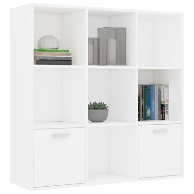 Kirjahylly valkoinen 98x30x98 cm tekninen puu
