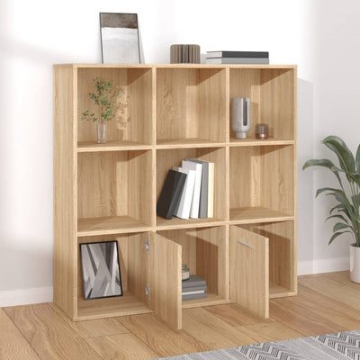 Kirjahylly Sonoma-tammi 98x30x98 cm tekninen puu