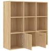 Kirjahylly Sonoma-tammi 98x30x98 cm tekninen puu