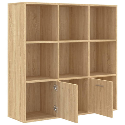 Kirjahylly Sonoma-tammi 98x30x98 cm tekninen puu
