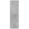 Kirjahylly betoninharmaa 98x30x98 cm tekninen puu