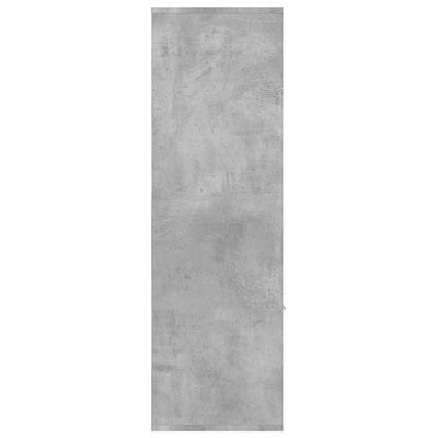 Kirjahylly betoninharmaa 98x30x98 cm tekninen puu