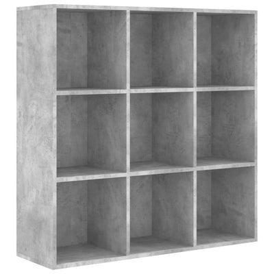 Kirjahylly betoninharmaa 98x29x97,5 cm tekninen puu