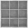Kirjahylly betoninharmaa 98x29x97,5 cm tekninen puu