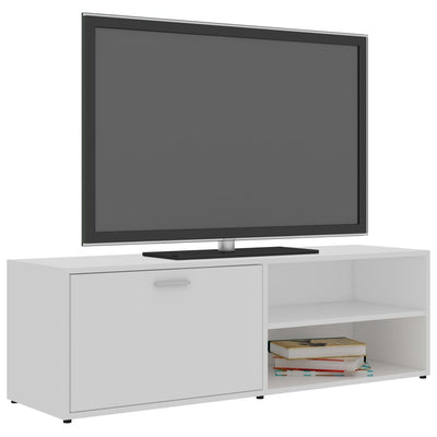 TV-taso valkoinen 120x34x37 cm tekninen puu