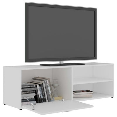 TV-taso valkoinen 120x34x37 cm tekninen puu