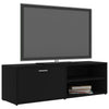 TV-taso musta 120x34x37 cm tekninen puu