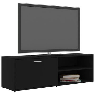 TV-taso musta 120x34x37 cm tekninen puu