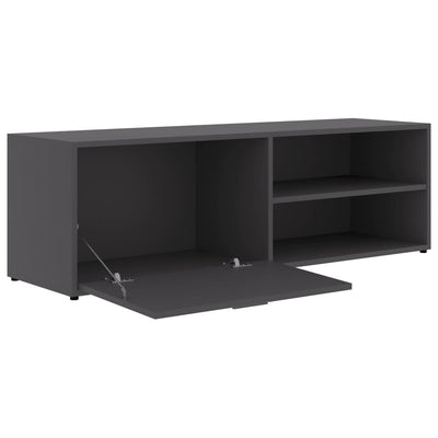 TV-taso harmaa 120x34x37 cm tekninen puu